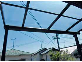 のテラス屋根 プレシオステラス F型 テラスタイプ 単体 積雪〜20cm対応 施工例