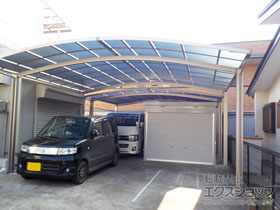 のカーポート ネスカR (ラウンドスタイル) ワイド 積雪〜20cm対応 施工例