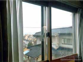 の二重窓（内窓） プラマードU 引違い窓 2枚建 間仕切用下枠 施工例