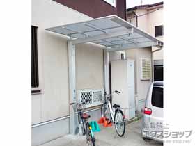 のサイクルポート・駐輪場 ニューマイリッシュミニ 逆勾配 前下がり 積雪〜20cm対応 施工例