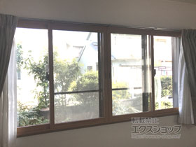 の二重窓（内窓） インプラス ダストバリア仕様 引違い窓 4枚建 施工例