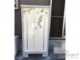 の物置・屋外倉庫 シンプリー 一般型 900×415×1603 MJX-094DP-FW 施工例