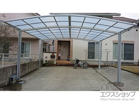 のカーポート ネスカR (ラウンドスタイル) ワイド 積雪〜20cm対応 施工例