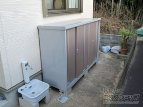 東京都練馬区のイナバ物置・収納・屋外倉庫施工例(シンプリー 一般型 1320×415×1103 MJX-134B-P-FW:88650085-1)