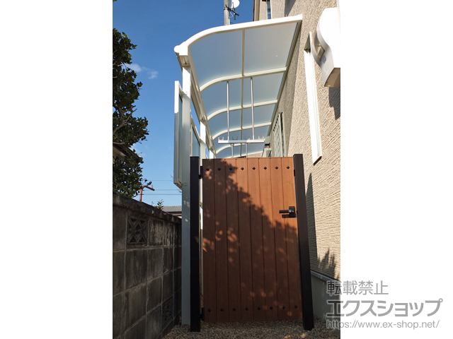 のテラス屋根 ヴェクターテラス R型 テラスタイプ 単体 積雪〜20cm対応 施工例