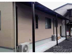 のテラス屋根 プレシオステラス F型 テラスタイプ 連棟 積雪〜20cm対応 施工例