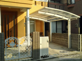 のカーゲート レイオス1型 ノンレール 片開き 34S 施工例