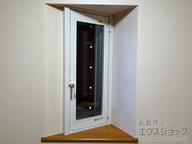 の二重窓（内窓） インプラス ダストバリア仕様 開き窓 外観左吊元 施工例