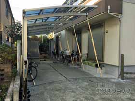 のカーポート レイナポートグラン50 縦連棟 積雪50cm対応 施工例