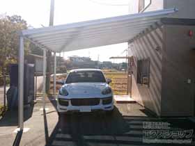 のテラス屋根 ヴェクターテラス F型 ビッグサイズ 連棟 積雪〜20cm対応※張り出し納まり 施工例