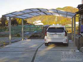 のカーポート プレシオスポート ワイド 積雪〜20cm対応 施工例