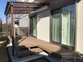 のウッドデッキ リウッドデッキ 200※L字納まり/部分段床1段 施工例