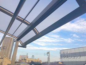 のバルコニー・ベランダ屋根 スピーネ R型 屋根タイプ 単体 積雪〜20cm対応 施工例