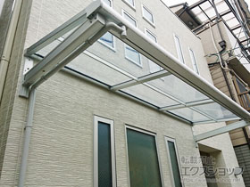 のテラス屋根 スピーネ F型 ルーフタイプ 単体 積雪〜20cm対応 施工例