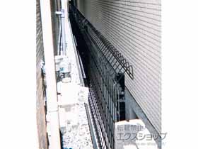 のフェンス・柵 メッシュフェンス G10-R 自由柱 施工例