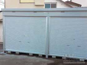 の物置・屋外倉庫 ドマール連続型 床付タイプ 一般型 2連棟（FXN-70HYL-2） FXN-70HYL-2-SG 施工例