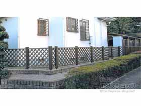 のフェンス・柵 ステイウッドフェンスM1型 間仕切りタイプ 施工例