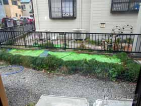 のフェンス・柵 ミエッタフェンス 防犯たて格子タイプ 自由柱施工 施工例