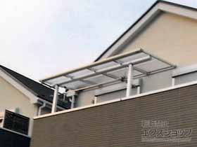 のバルコニー・ベランダ屋根 ヴェクターテラス F型 屋根タイプ 単体 積雪〜20cm対応 施工例