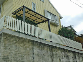 のフェンス・柵 レスティンフェンス7型 自由柱施工 施工例