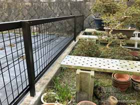 のフェンス・柵 アルメッシュフェンス1型 フリーポールタイプ 施工例