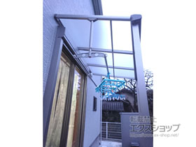 のテラス屋根 ヴェクターテラス F型 テラスタイプ 単体 積雪〜20cm対応 *前面台形納まり 施工例