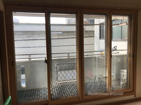 の二重窓（内窓） インプラス ダストバリア仕様 引違い窓 変則4枚建 施工例