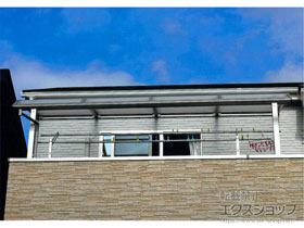 のバルコニー・ベランダ屋根 ヴェクターテラス R型 屋根タイプ 単体 積雪〜20cm対応 施工例