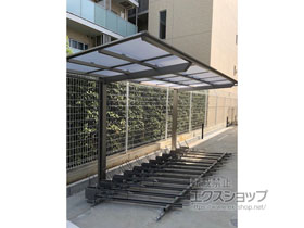 のサイクルポート・駐輪場 ネスカFミニ (フラットスタイル) 積雪〜20cm対応 施工例