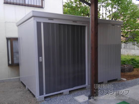 の物置・屋外倉庫 ネクスタ大型 多雪地型 3580×2210×2375 NXN-79H-PG 施工例