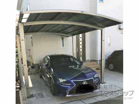 のカーポート ネスカR (ラウンドスタイル) ワイド 積雪〜20cm対応 施工例