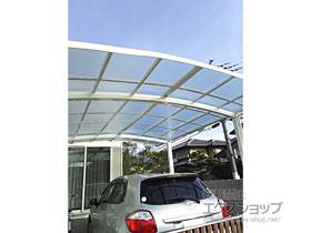 のカーポート ネスカR (ラウンドスタイル) ワイド 積雪〜20cm対応 施工例