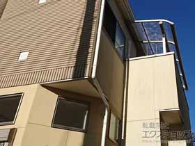 のバルコニー・ベランダ屋根 ヴェクターテラス R型 屋根タイプ 単体 積雪〜20cm対応※壁面奥行違い納まり 施工例