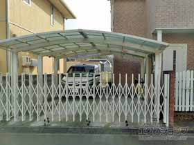 のカーゲート アルシャインII M型 Aタイプ ノンレール 片開き 510S 施工例