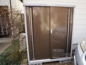 の物置・屋外倉庫 シンプリー 一般型 1320×615×1603 MJX-136D-TB 施工例