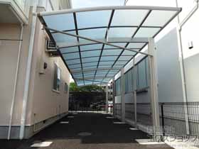 のカーポート レイナポートREグラン 縦連棟 前下がり 積雪〜30cm対応※オプション併用時のみ 施工例