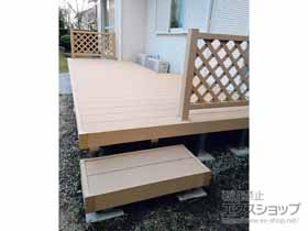 のウッドデッキ リウッドデッキ 200 L字 施工例