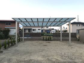 のカーポート エフルージュ ツイン 積雪〜20cm対応 施工例