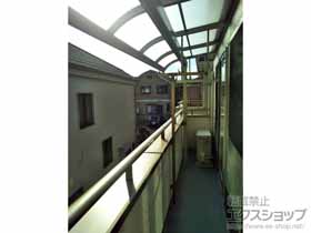 のバルコニー・ベランダ屋根 ヴェクターテラス R型 屋根タイプ 単体 積雪〜20cm対応 施工例