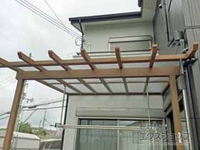 のテラス屋根 サザンテラス (パーゴラ仕様) テラスタイプ 単体 積雪〜20cm対応 施工例
