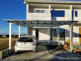 のカーポート ソリッドポート ワイド 積雪〜20cm対応 施工例