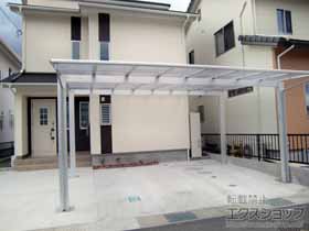 のカーポート エフルージュ ツイン 積雪〜20cm対応 施工例