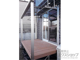 のテラス屋根 ヴェクターテラス R型 テラスタイプ 単体 積雪〜20cm対応 施工例