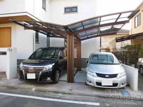 奥行(5,000mm~6,000mm) 複数台(2台・3台以上)用Y合掌のカー 奥行(5,000mm~6,000mm) 複数台(2台・3台以上)用Y合掌のカー