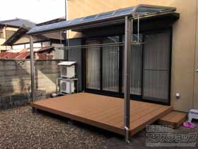 のテラス屋根 ヴェクターテラス R型 テラスタイプ 単体 積雪〜20cm対応 施工例