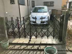 のカーゲート トリップゲート RB型 ノンレール 片開き 30S 施工例