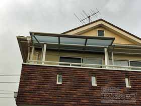 のバルコニー・ベランダ屋根 ヴェクターテラス F型 屋根タイプ 単体 積雪〜20cm対応 施工例