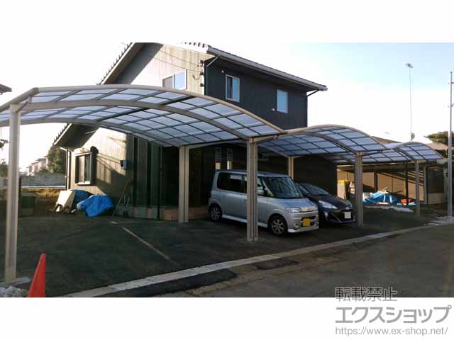 のカーポート プレシオスポート ワイド 積雪〜20cm対応 施工例