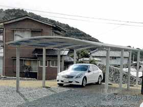 のカーポート プレシオスポート ワイド 縦連棟 積雪〜20cm対応 施工例