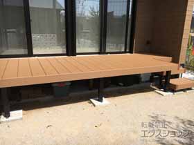 のウッドデッキ リウッドデッキ 200 L字 施工例